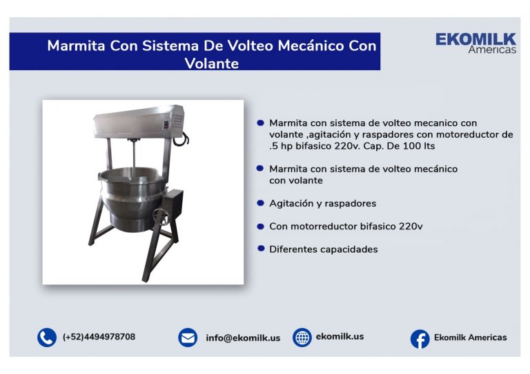 Marmita con Sistema de Volteo