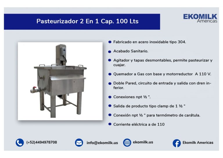 Pasteurizador 2 en 1